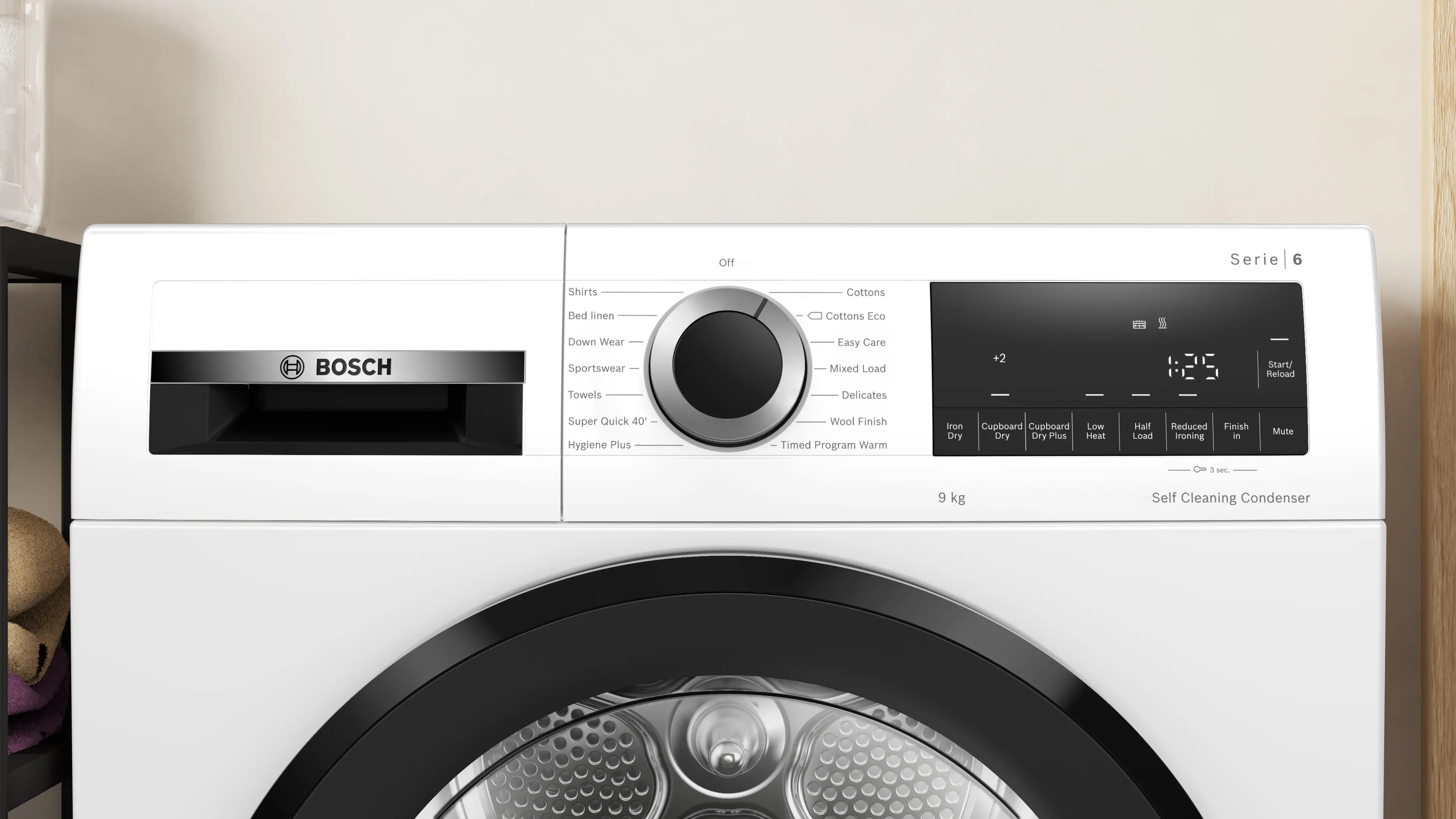 Sèche-linge Bosch Série 6 WQG245A0GB 9kg vue 2