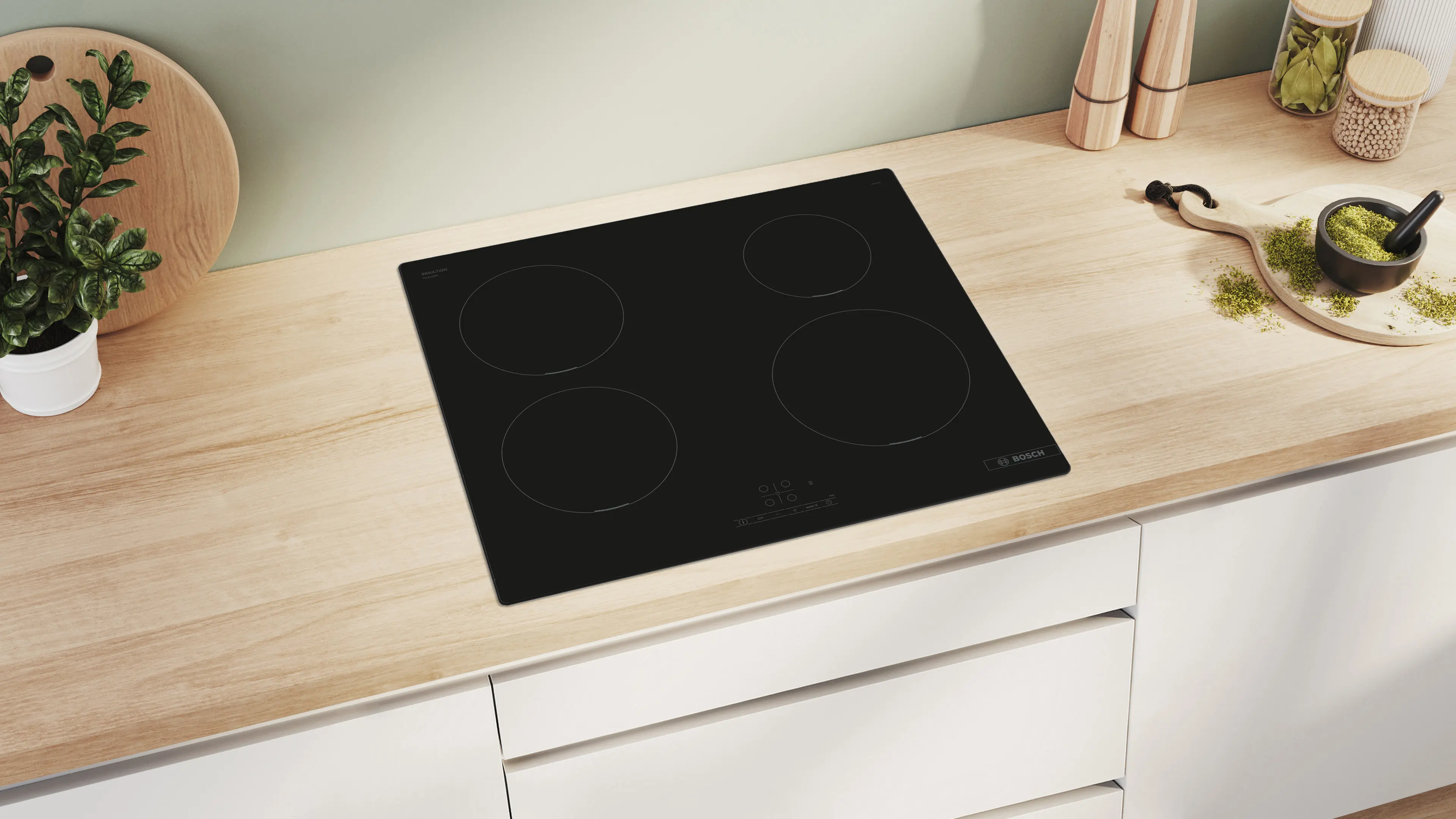 Plaque induction Bosch Série 4 60cm PUE631BB5E